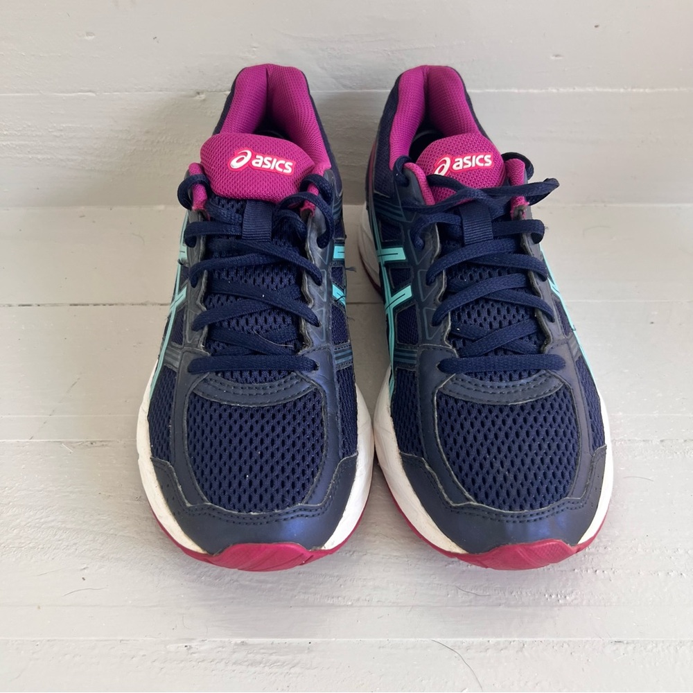 ASICS Gel-Contend 4 Ortholite Running Athletic Shoes Blue T765N Women's Size 7.5 - Picture 2 of 7